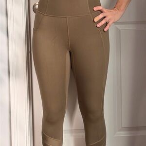 Women's XS Motion365 Fabletics High-Rise Tan Leggings